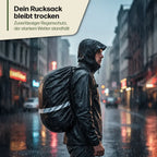 Reflektierender Regenschutz für Rucksack