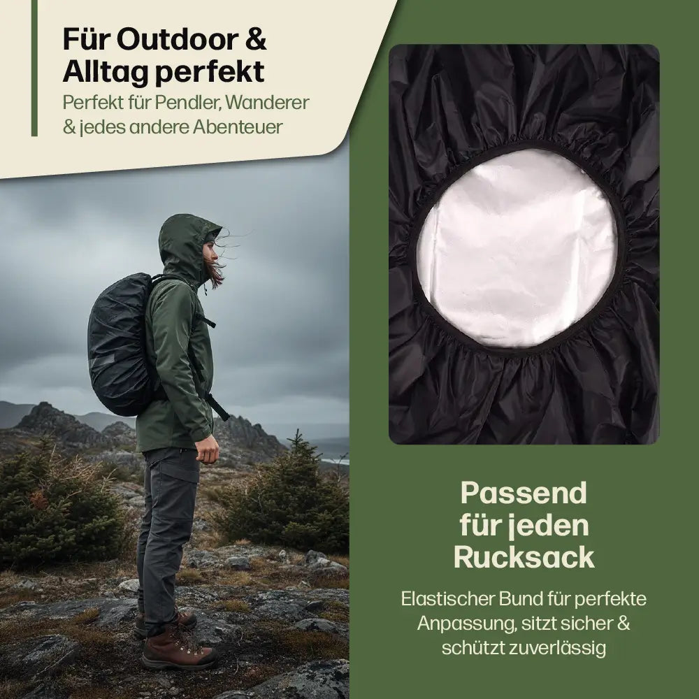 Reflektierender Regenschutz für Rucksack