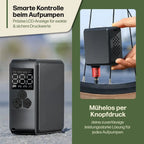 Elektrische Mini Pumpe - mühelos in sekundenschnelle aufpumpen