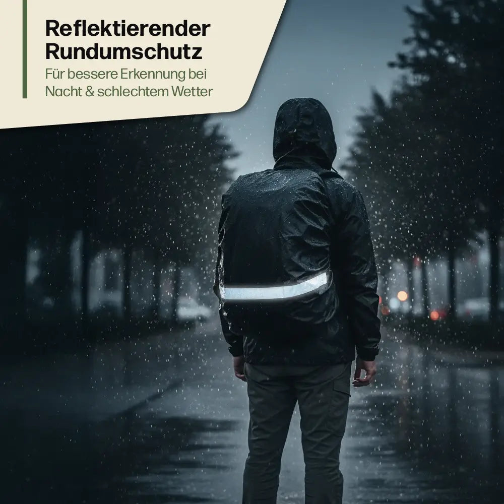 Reflektierender Regenschutz für Rucksack